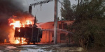 В Константиновке горела трансформаторная станция на заводе