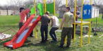 В детском саду Дружковки обустроили игровую площадку