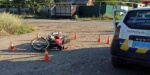 В Лисичанске тpавмиpовался пьяный мотоциклист 