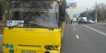 В центре Мариуполя автобус с пассажирами попал в ДТП