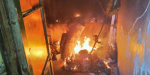 В Северодонецке тушили пожар в многоэтажке