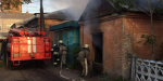 В Славянске произошел пожар в заброшенном здании