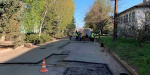 В Славянске активно ведется  ямочный ремонт дорог