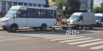 В Дружковке водитель микроавтобуса врезался в маршрутку