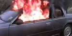 В Покровске загорелся автомобиль