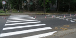В Мариуполе обновили пешеходные разметки