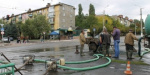 Центр Краматорска утопает в канализационной воде