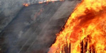 На Луганщине пожарные боролись с огнем
