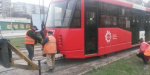В Мариуполе произошел очередной "трамвайный дрифт"