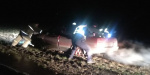 Полицейские откопали из грязи застрявший автомобиль на Донетчине