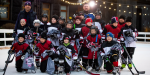 Юным хоккеистам провели «Тренировку со звездой» под открытым небом