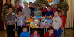 К детям противотуберкулезного санатория в Северодонецке военнослужащие пришли с подарками