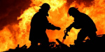 В Луганской области в результате пожара на базе отдыха сгорел мужчина