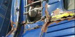 Поврежден локомотив и шесть вагонов: комбайн врезался в пассажирский поезд