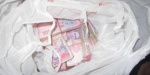 7-киллограмовый мешок с деньгами обнаружили на блокпосте "Гнутово"